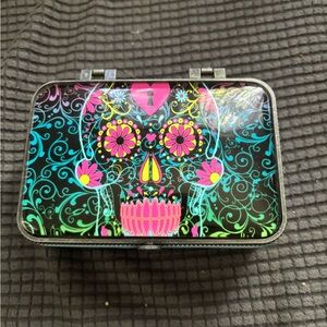 Day of the Dead Colorful Skull Design Decorative Ceramic Box